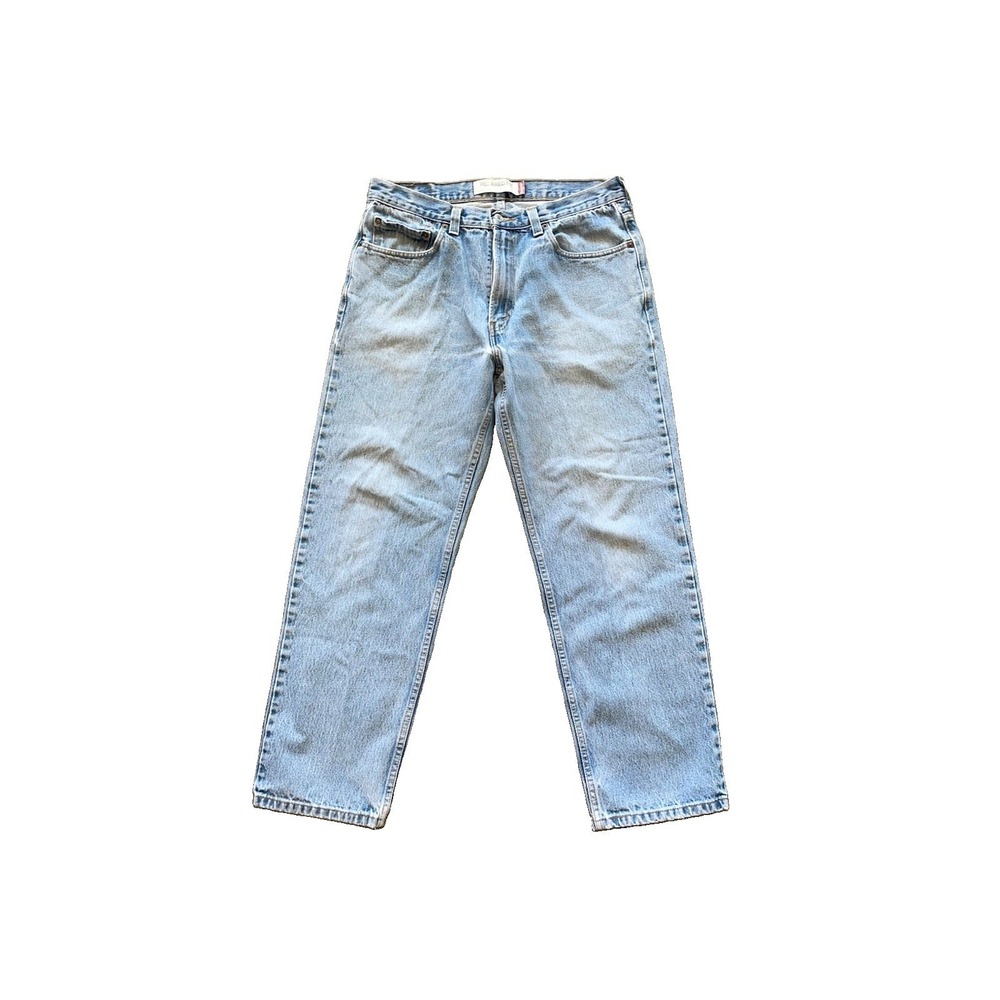 Levi's Y2K 2009 550 Relaxed Fit Jeans Denim Light Wash Red Tab Mens Size 34x30